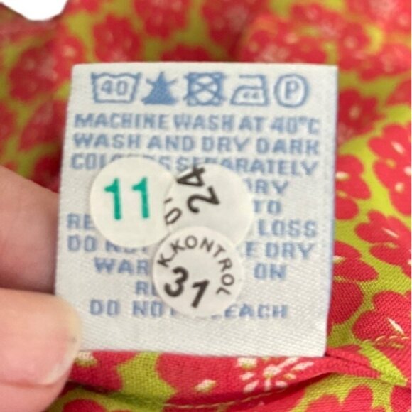 Boden Women's Short Sleeve Blouse Button Down Pleated Front - Picture 7 of 7